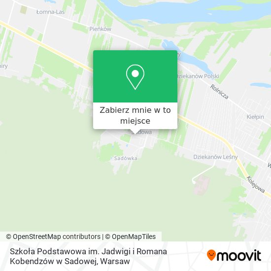 Mapa Szkoła Podstawowa im. Jadwigi i Romana Kobendzów w Sadowej