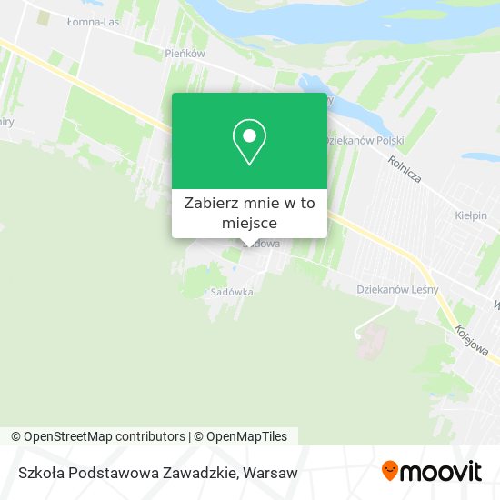 Mapa Szkoła Podstawowa Zawadzkie