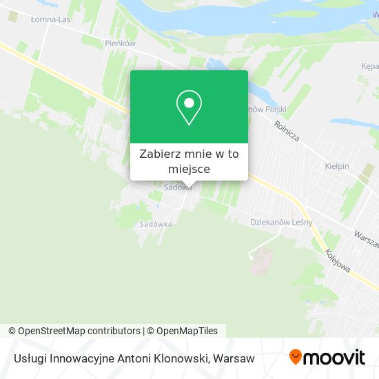 Mapa Usługi Innowacyjne Antoni Klonowski