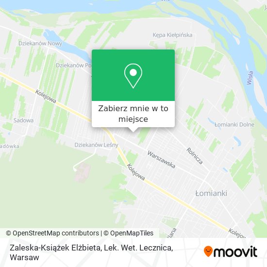 Mapa Zaleska-Książek Elżbieta, Lek. Wet. Lecznica