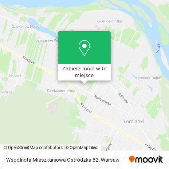 Mapa Wspólnota Mieszkaniowa Ostródzka 82