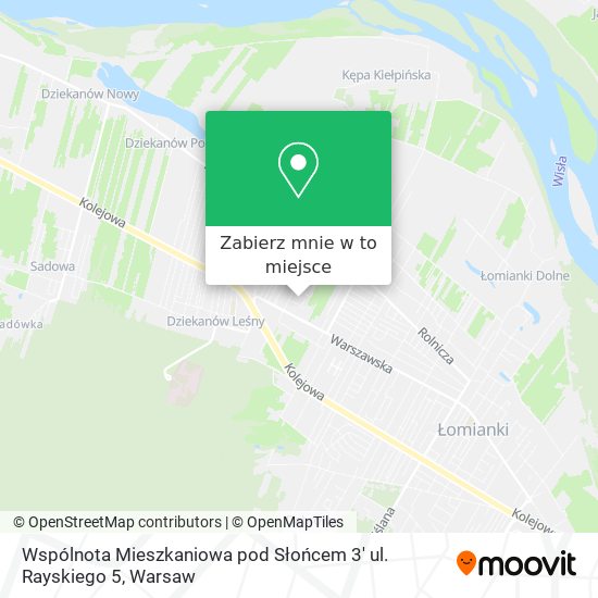 Mapa Wspólnota Mieszkaniowa pod Słońcem 3' ul. Rayskiego 5