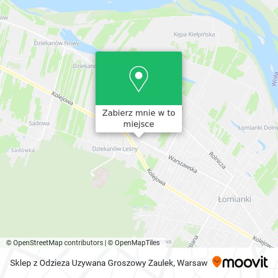 Mapa Sklep z Odzieza Uzywana Groszowy Zaulek