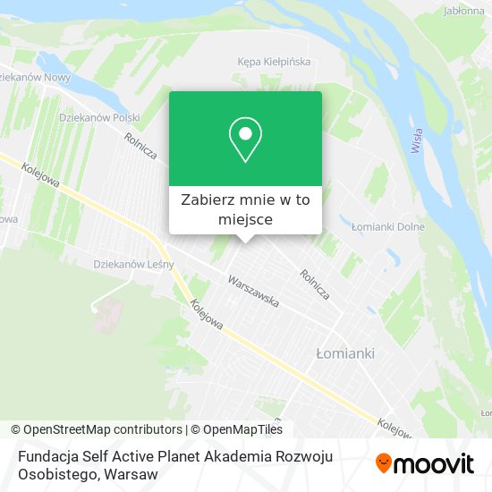 Mapa Fundacja Self Active Planet Akademia Rozwoju Osobistego