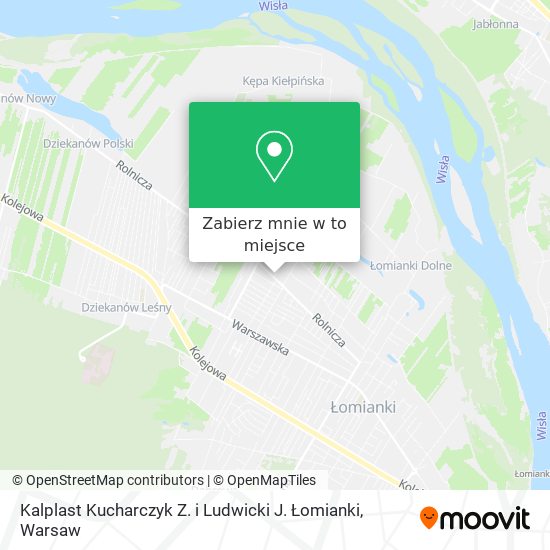 Mapa Kalplast Kucharczyk Z. i Ludwicki J. Łomianki