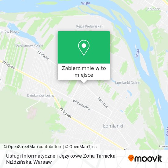 Mapa Usługi Informatyczne i Językowe Zofia Tarnicka-Niździńska