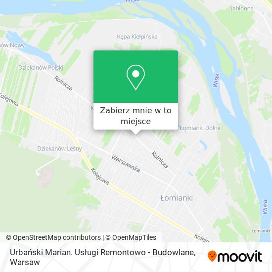 Mapa Urbański Marian. Usługi Remontowo - Budowlane