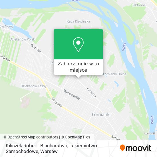 Mapa Kiliszek Robert. Blacharstwo, Lakiernictwo Samochodowe