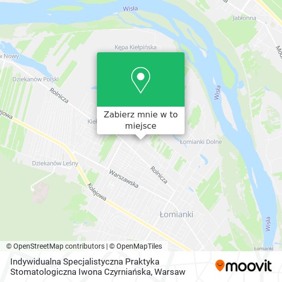 Mapa Indywidualna Specjalistyczna Praktyka Stomatologiczna Iwona Czyrniańska