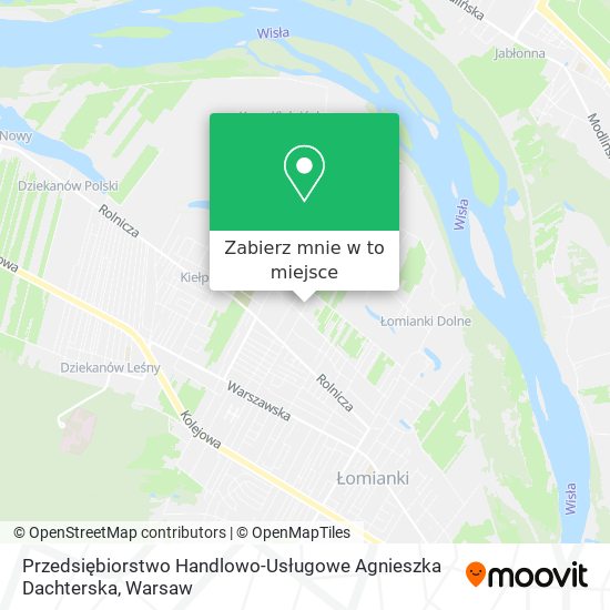 Mapa Przedsiębiorstwo Handlowo-Usługowe Agnieszka Dachterska