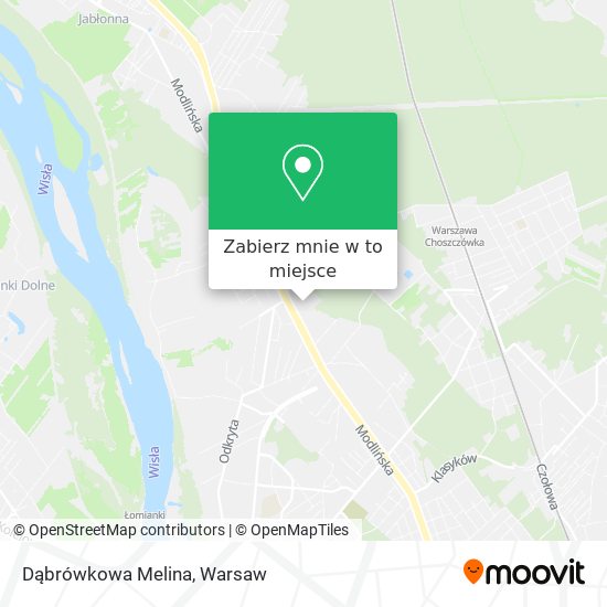 Mapa Dąbrówkowa Melina