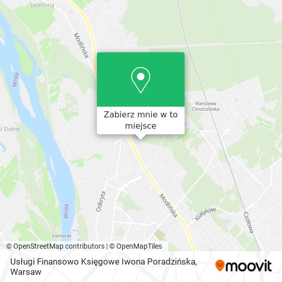 Mapa Usługi Finansowo Księgowe Iwona Poradzińska