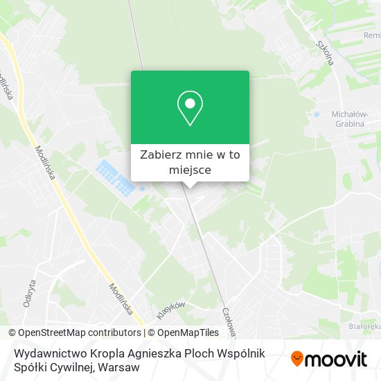 Mapa Wydawnictwo Kropla Agnieszka Ploch Wspólnik Spółki Cywilnej