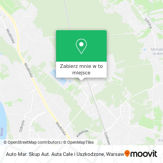 Mapa Auto Mar. Skup Aut. Auta Całe i Uszkodzone