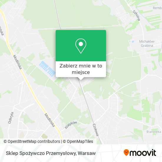 Mapa Sklep Spożywczo Przemysłowy