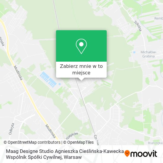 Mapa Maag Designe Studio Agnieszka Cieślińska-Kawecka Wspólnik Spółki Cywilnej