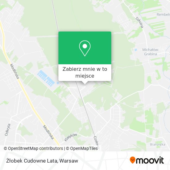 Mapa Żłobek Cudowne Lata