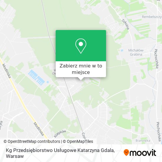 Mapa Kg Przedsiębiorstwo Usługowe Katarzyna Gdala