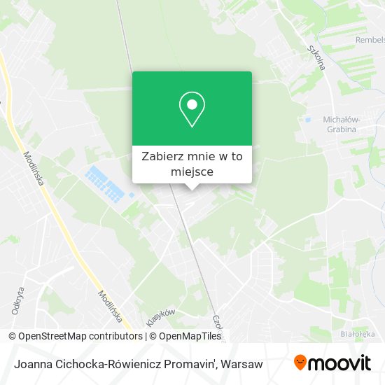 Mapa Joanna Cichocka-Rówienicz Promavin'