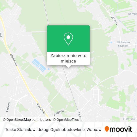 Mapa Teska Stanisław. Usługi Ogólnobudowlane