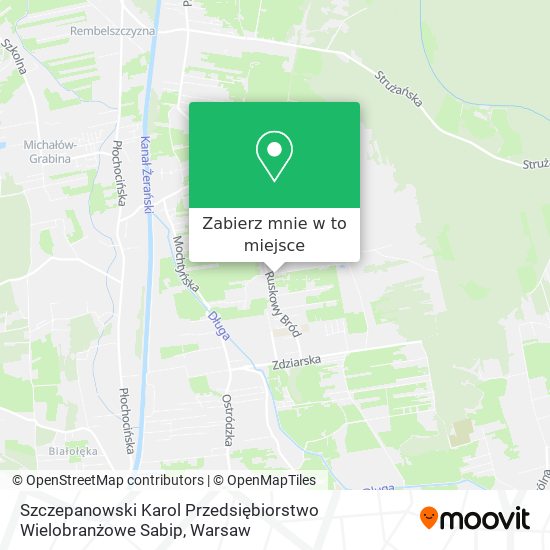 Mapa Szczepanowski Karol Przedsiębiorstwo Wielobranżowe Sabip