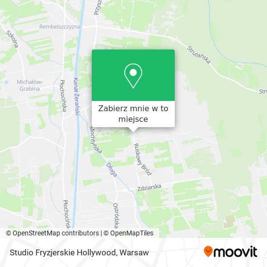 Mapa Studio Fryzjerskie Hollywood