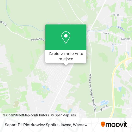 Mapa Separt P i Piotrkowicz Spółka Jawna