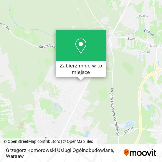 Mapa Grzegorz Komorowski Usługi Ogólnobudowlane