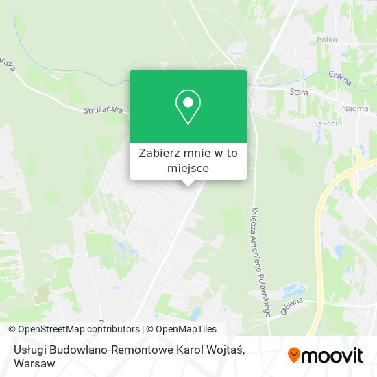 Mapa Usługi Budowlano-Remontowe Karol Wojtaś