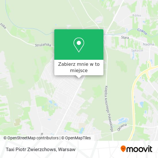 Mapa Taxi Piotr Zwierzchows