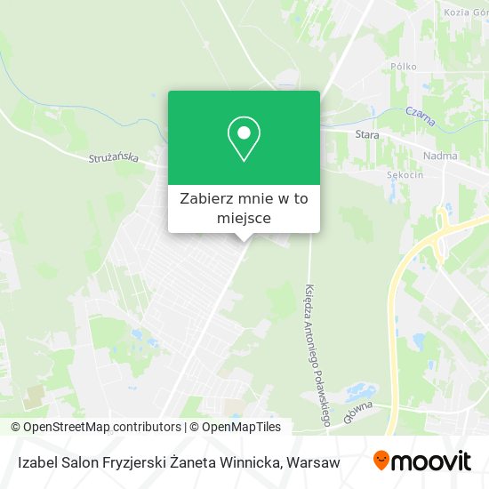 Mapa Izabel Salon Fryzjerski Żaneta Winnicka