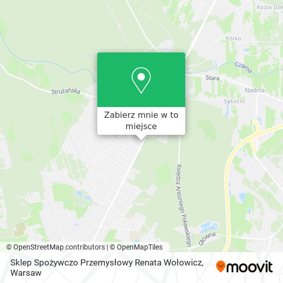 Mapa Sklep Spożywczo Przemysłowy Renata Wołowicz