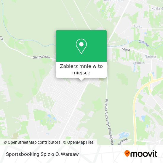 Mapa Sportsbooking Sp z o O