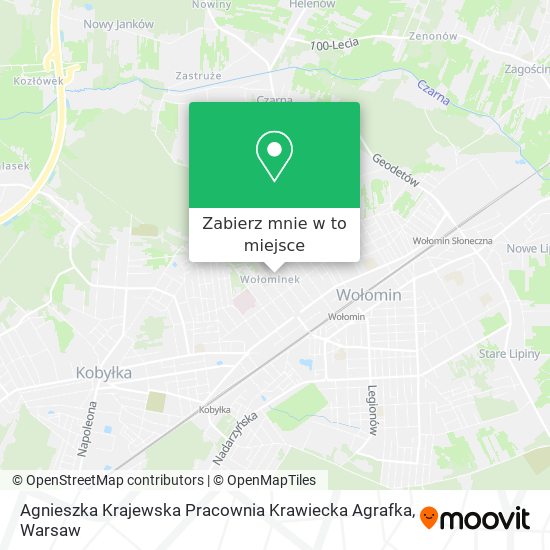 Mapa Agnieszka Krajewska Pracownia Krawiecka Agrafka