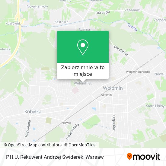 Mapa P.H.U. Rekuwent Andrzej Świderek