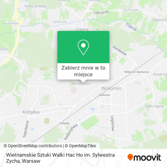 Mapa Wietnamskie Sztuki Walki Hac Ho im. Sylwestra Zycha