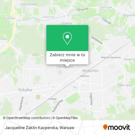 Mapa Jacqueline Żaklin Kacperska