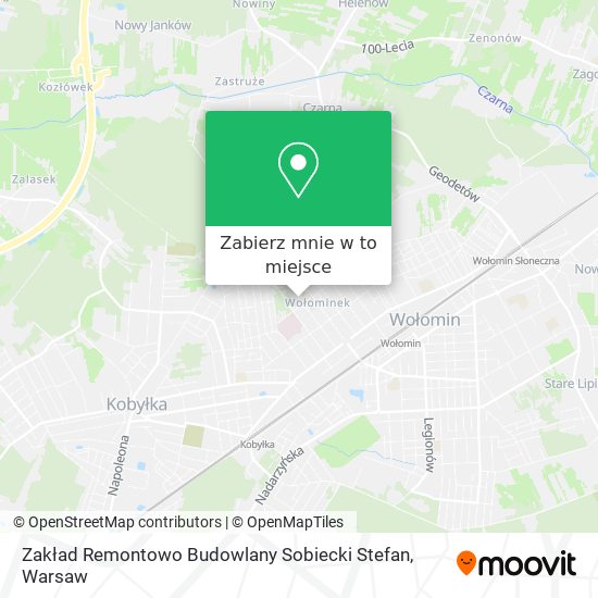 Mapa Zakład Remontowo Budowlany Sobiecki Stefan