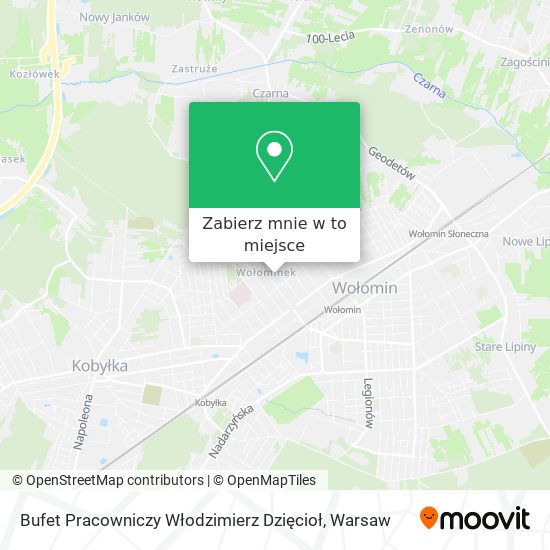 Mapa Bufet Pracowniczy Włodzimierz Dzięcioł