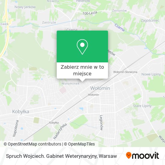 Mapa Spruch Wojciech. Gabinet Weterynaryjny