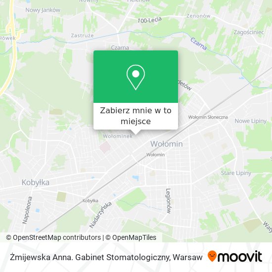 Mapa Żmijewska Anna. Gabinet Stomatologiczny