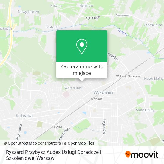 Mapa Ryszard Przybysz Audex Usługi Doradcze i Szkoleniowe