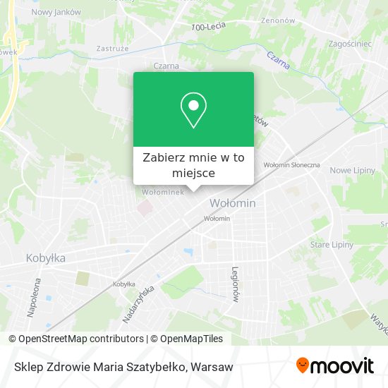 Mapa Sklep Zdrowie Maria Szatybełko