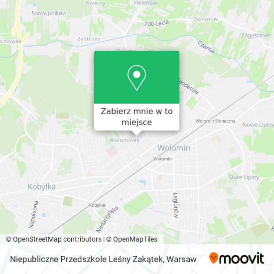 Mapa Niepubliczne Przedszkole Leśny Zakątek