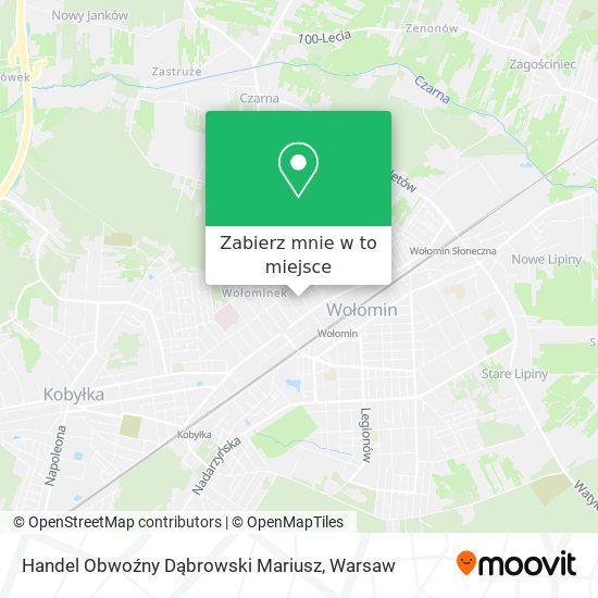 Mapa Handel Obwoźny Dąbrowski Mariusz