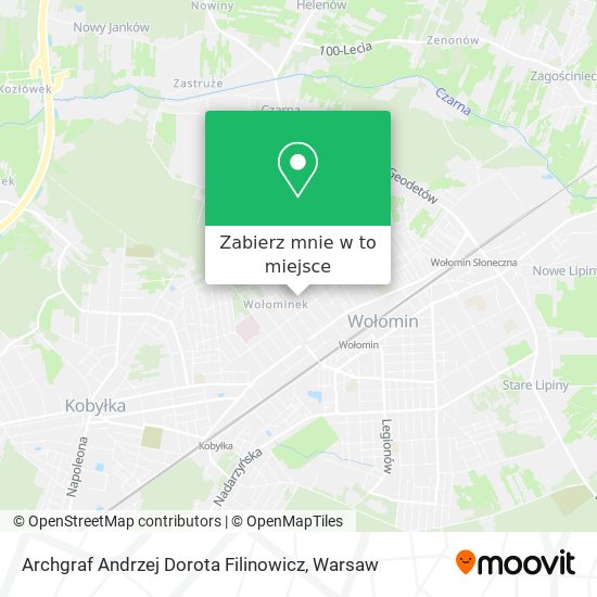 Mapa Archgraf Andrzej Dorota Filinowicz