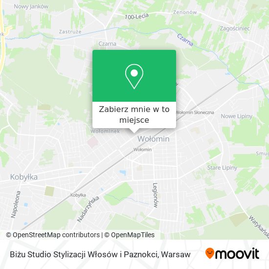 Mapa Biżu Studio Stylizacji Włosów i Paznokci