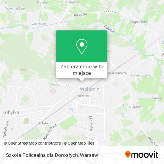 Mapa Szkoła Policealna dla Dorosłych