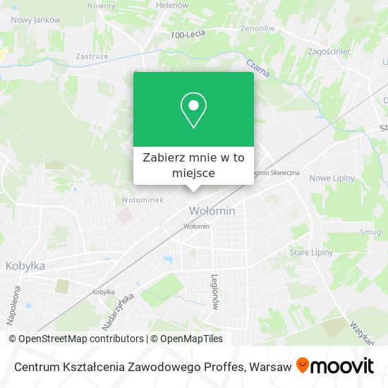 Mapa Centrum Kształcenia Zawodowego Proffes