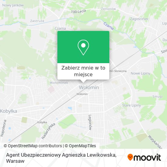 Mapa Agent Ubezpieczeniowy Agnieszka Lewikowska